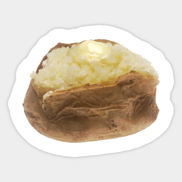 Baked Potato Sticker by Bravuramedia